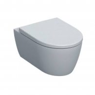 Geberit iCon Pakabinamo WC Puodo Rinkinys, Uždara Forma, Rimfree, Su WC Puodo Dangčiu